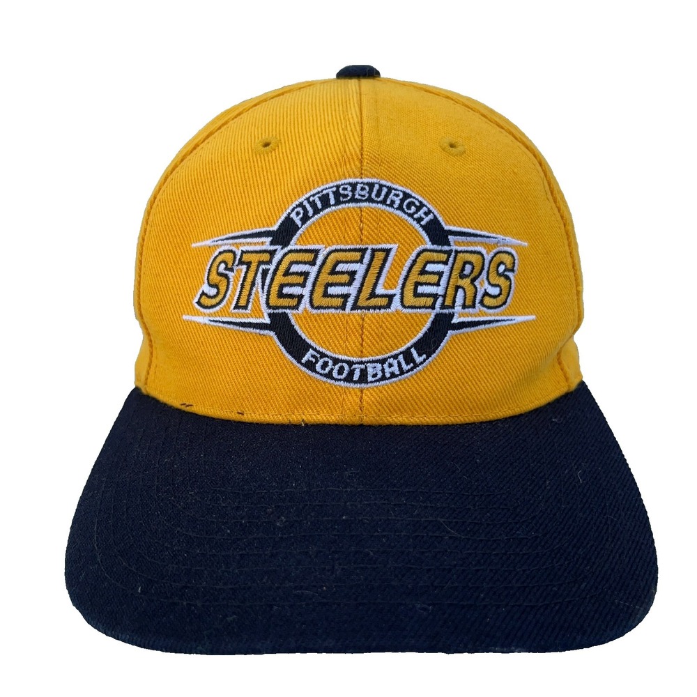 Vintage Pittsburgh Steelers Hat Cap Snap Back Yellow Sports‎ Specialties 90s Y2K